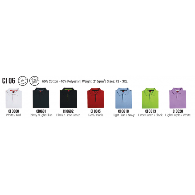 [Cotton Interlock] Cotton Interlock Polo - CI06